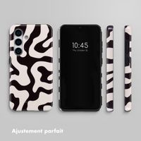 Selencia Coque arrière Vivid Samsung Galaxy S25 - Art Wave Black