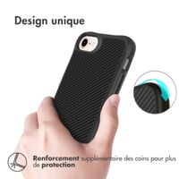 imoshion Rugged Hybrid Carbon Case Apple iPhone SE (2022 / 2020) / 8 / 7 - Noir
