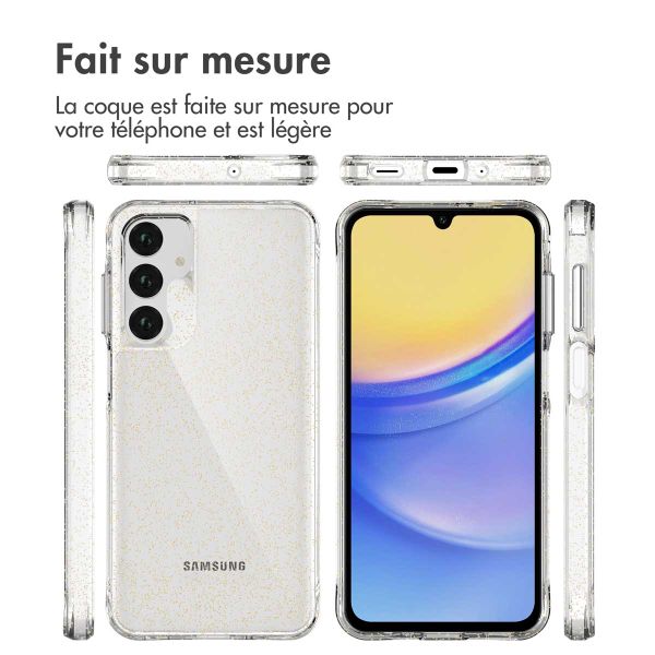 imoshion Coque arrière transparente Pailletée Samsung Galaxy A26 / A16 - Doré