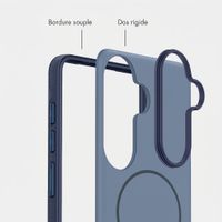 imoshion Coque arrière Color avec Thin MagSafe Ring Samsung Galaxy S25 / S24 - Bleu foncé