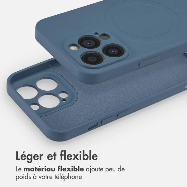 imoshion Coque Couleur avec MagSafe Apple iPhone 13 Pro - Bleu foncé
