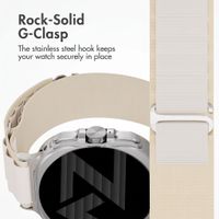 Accezz Bracelet en nylon Alpine Samsung Galaxy Watch Ultra 2 (2026) / Ultra (2024/2025) - Lumière stellaire