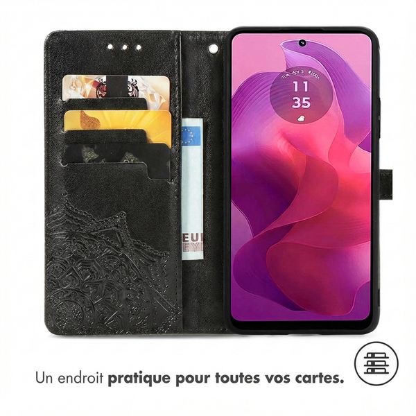 imoshion Etui de télephone Mandala Motorola Moto G04 / G24 - Noir