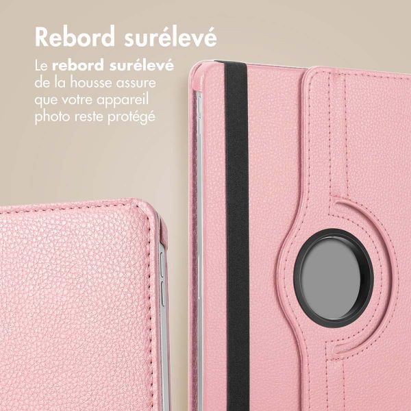 imoshion Coque tablette rotatif à 360° Samsung Galaxy Tab S10 Plus / Tab S9 FE Plus / Tab S9 Plus - Rose