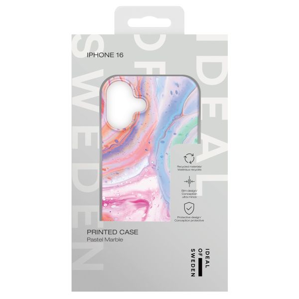 iDeal of Sweden Coque Fashion Apple iPhone 16 - Pastel Marble