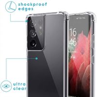imoshion Coque arrière transparente avec cordon Samsung Galaxy S21 Ultra - Noir & Doré