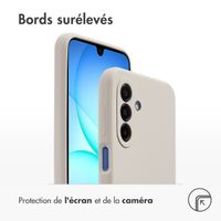 Accezz Coque Liquid Silicone Samsung Galaxy A17 (5G) / (4G) - Stone