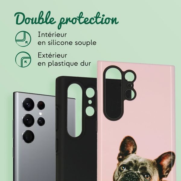 Concevez votre propre coque Tough Samsung Galaxy S23 Ultra - Blanc