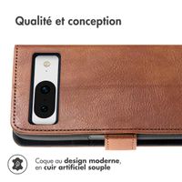 imoshion Étui de télephone portefeuille de luxe Google Pixel 8 - Marron