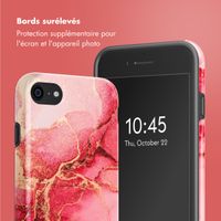 Selencia Coque arrière Vivid Apple iPhone SE (2022 / 2020) / 8 / 7 - Rosy Marble