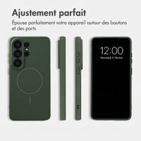 Accezz Coque Grip avec MagSafe Samsung Galaxy S26 Ultra - Vert foncé