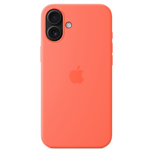 Apple Coque en silicone MagSafe Apple iPhone 16 Plus - Tangerine Orange