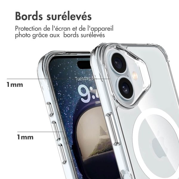 imoshion Coque Rugged Air MagSafe Apple iPhone 16 - Transparent