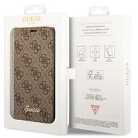 Guess Coque 4G Logo Apple iPhone 14 Pro - Marron