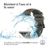 imoshion Bracelet sport en silicone avec boucle Apple Watch | 38/40/41/42 mm - Green & Black