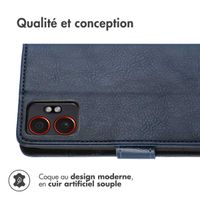 imoshion Étui de télephone portefeuille de luxe Samsung Galaxy Xcover 7 Pro - Bleu foncé
