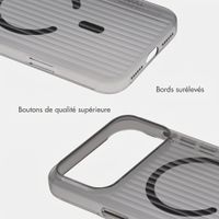 Accezz Coque arrière Lite avec MagSafe | Fluted | Apple iPhone 18 Pro / 17 Pro - Noir