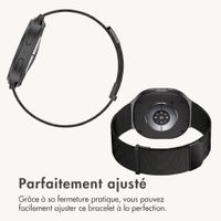 imoshion Bracelet magnétique milanais Samsung Galaxy Watch 9 (40/44mm) / Watch 8 (40/44mm) / Classic (46mm) - Noir
