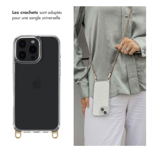 Selencia Coque arrière avec crochets amovibles Apple iPhone 16 Pro Max - Transparent