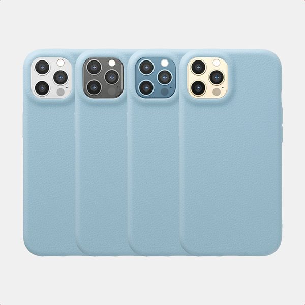 imoshion Coque arrière Texture iPhone 12 / 12 Pro - Bleu clair