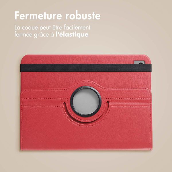 imoshion Coque tablette rotatif à 360° Apple iPad 6 (2018) 9.7 pouces / iPad 5 (2017) 9.7 pouces - Rouge foncé