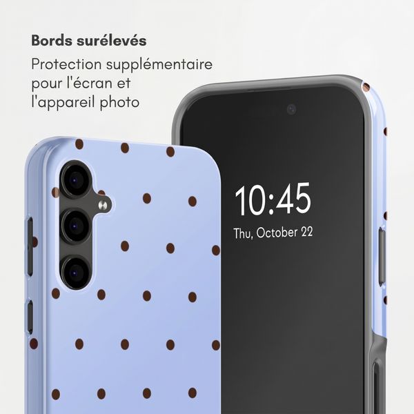 Selencia Coque arrière Vivid Samsung Galaxy S24 FE - Happy Dots Digital Sky