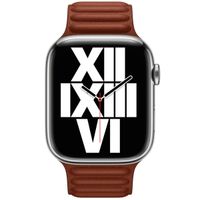 Apple Bracelet Leather Link Apple Watch | 44/45/46/49 mm - Taille S/M - Umber