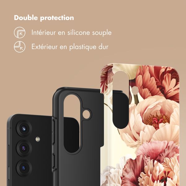 Selencia Coque arrière Vivid Samsung Galaxy S25 - Vintage Peony