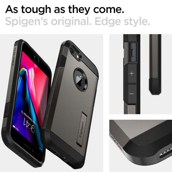 Spigen Coque Tough Armor Apple iPhone SE (2022 / 2020) - Gris