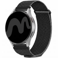 imoshion Bracelet magnétique milanais  - Connexion universelle 22 mm - Taille M - Noir