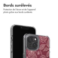 imoshion Coque Design Apple iPhone 15 - Deep Rose