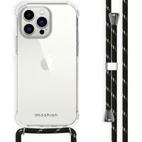 imoshion Coque arrière transparente avec cordon Apple iPhone 14 Pro Max - Noir & Doré