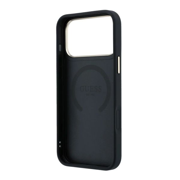 Guess Coque 4G Metal Logo MagSafe Apple iPhone 18 Pro Max / 17 Pro Max - Black