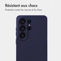 Accezz Coque Grip avec MagSafe Samsung Galaxy S26 Ultra - Bleu foncé