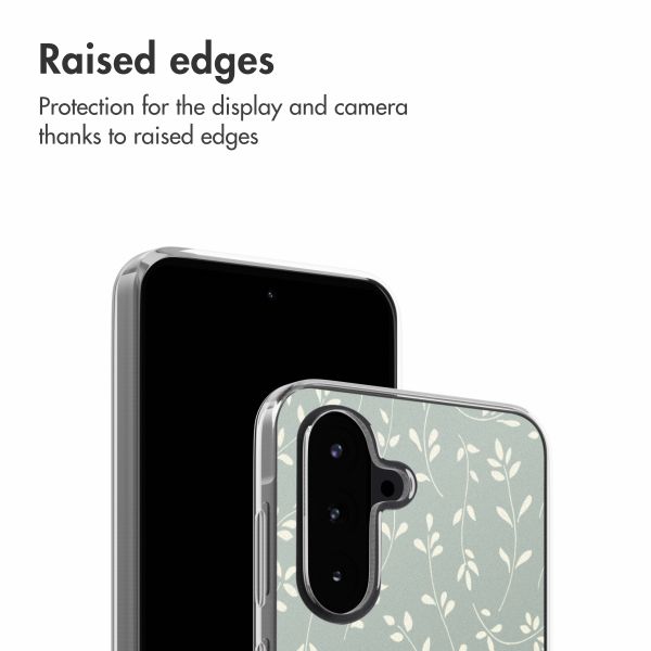 imoshion Coque Design Samsung Galaxy A56 - Smoke Green Flowers