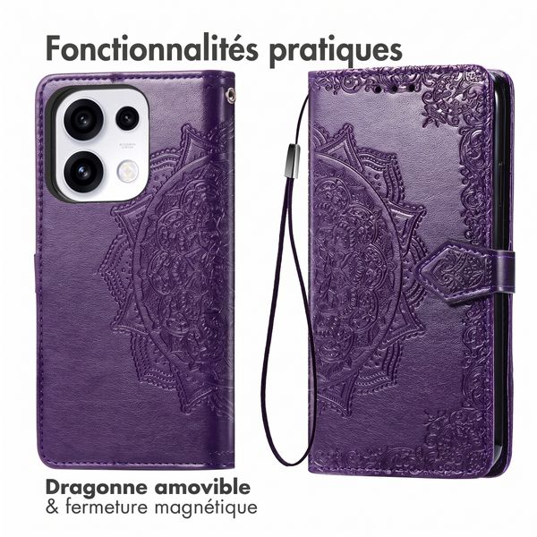 imoshion Etui de télephone Mandala Oppo Reno 16 F - Violet