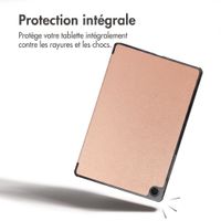 imoshion Coque tablette Trifold Samsung Galaxy Tab A9 Plus - Rose Doré
