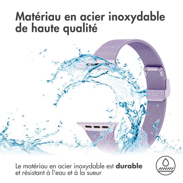 imoshion Bracelet pliant Milanese Apple Watch | 38/40/41/42 mm - Violet