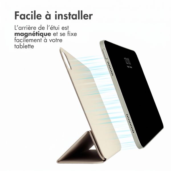 imoshion Magnetic etui de téléphone portefeuille Apple iPad Pro 11 (2025) M5 / (2024) M4 - Beige