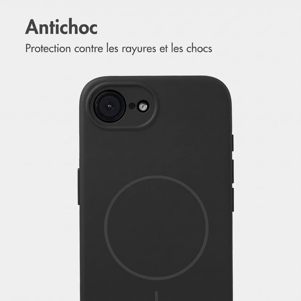 Accezz Coque Grip avec MagSafe Apple iPhone 17e / 16e - Noir