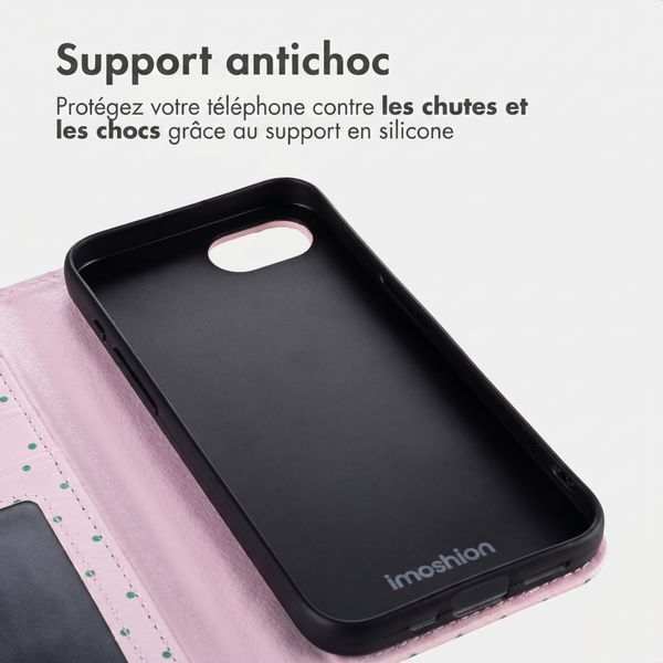 imoshion Étui de télephone portefeuille Design Apple iPhone 17e / 16e - Happy Dots