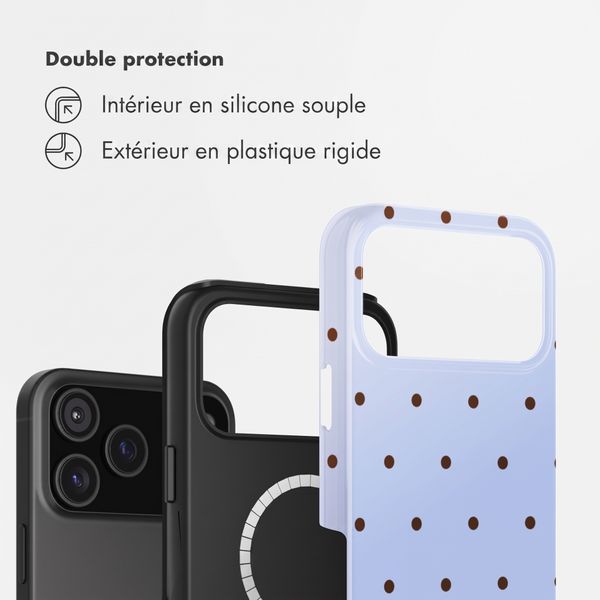 Selencia Coque arrière Vivid avec MagSafe Apple iPhone 18 Pro Max / 17 Pro Max - Happy Dots Digital Sky