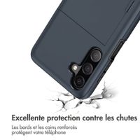 imoshion Coque arrière avec porte-cartes Samsung Galaxy A18 (4G) - Bleu foncé