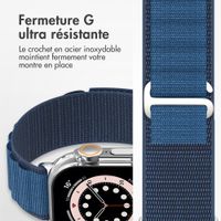 Accezz Bracelet en nylon Alpine Apple Watch | 44/45/46/49 mm - Dark Blue