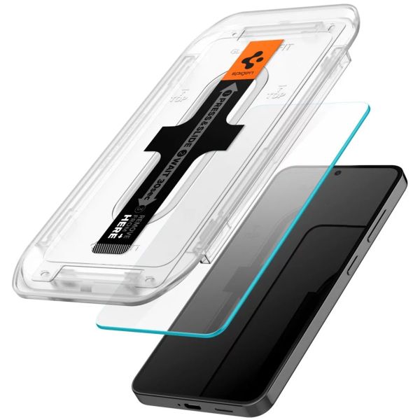 Spigen Protection d'écran en verre trempé GLAStR Fit 2 Paquets + Applicator Samsung Galaxy S25 / S24