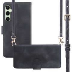 imoshion Etui de télephone portefeuille avec cordon Samsung Galaxy S25 / S24 - Noir