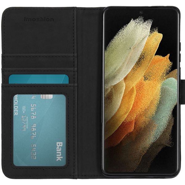imoshion Étui de télephone portefeuille de luxe Samsung Galaxy S21 Ultra - Noir