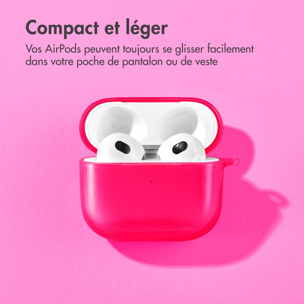 imoshion Coque Néon Apple AirPods 3 - Rose Fluo