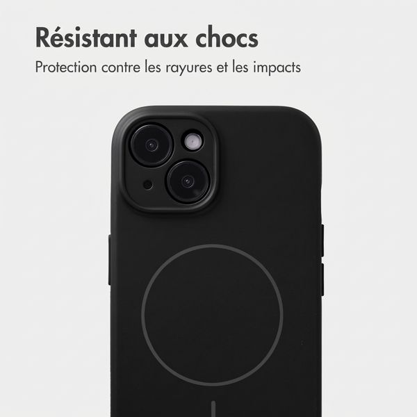 Accezz Coque Grip avec MagSafe Apple iPhone 13 - Noir