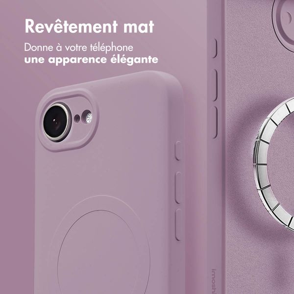 imoshion Coque Couleur avec MagSafe Apple iPhone 17e / 16e - Violet